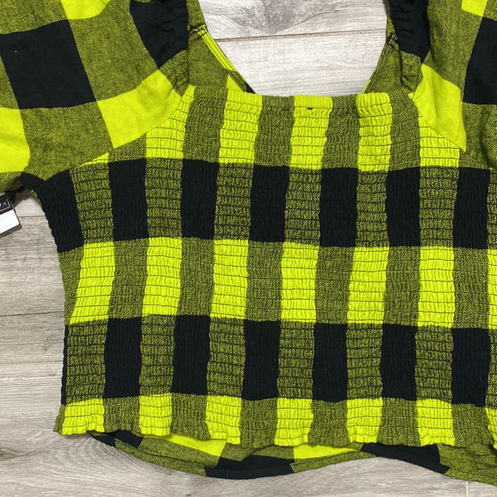BP. Skater Smocked Back Wrapped Surplice Top - Picture 10 of 14